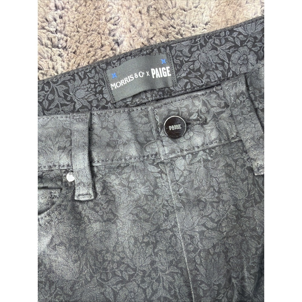 Morris & Co. X Paige High Rise Manhattan Premium Coated Floral Denim (25x25)
